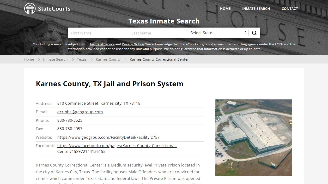 Karnes County Correctional Center Inmate Records Search ...