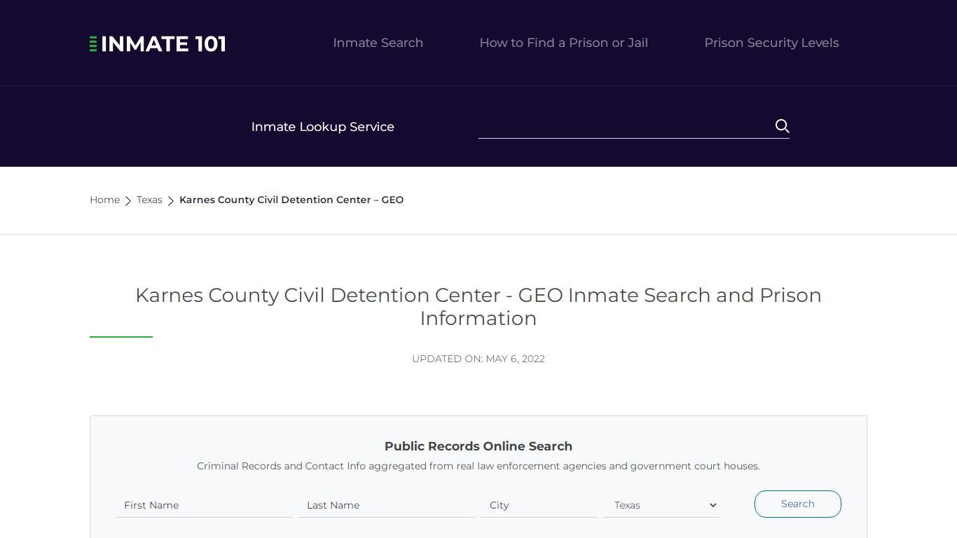 Karnes County Civil Detention Center - GEO Inmate Search ...